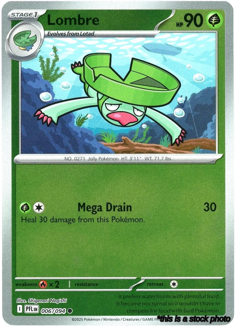 006/094 Lombre Common Reverse Holofoil