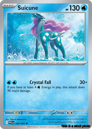 026/094 Suicune Rare Reverse Holofoil