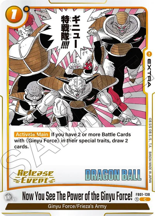 Now You See The Power of the Ginyu Force!