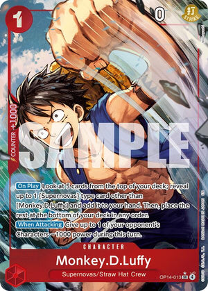 OP14-013 Monkey.D.Luffy (Alternate Art) Super Rare