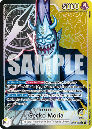 OP14-080 Gecko Moria (Alternate Art) Leader
