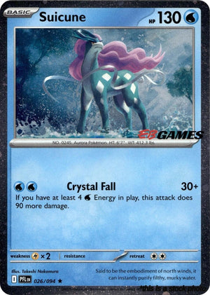 026/094 Suicune (EB Games Exclusive) Rare Holofoil