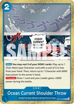 OP14-058 Ocean Current Shoulder Throw Rare