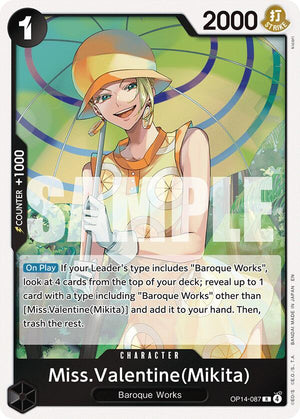 OP14-087 Miss.Valentine(Mikita) Rare