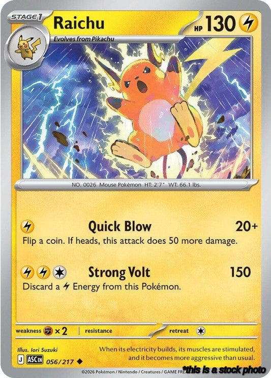 Uncommon Raichu [056/217 Near Mint ]