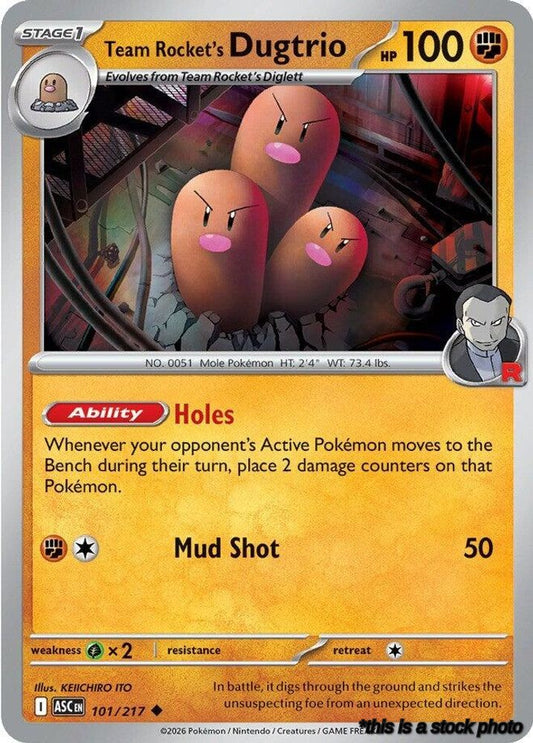 Team Rocket's Dugtrio - 101/217