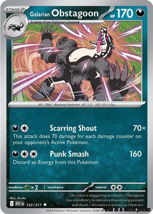 Galarian Obstagoon - 132/217