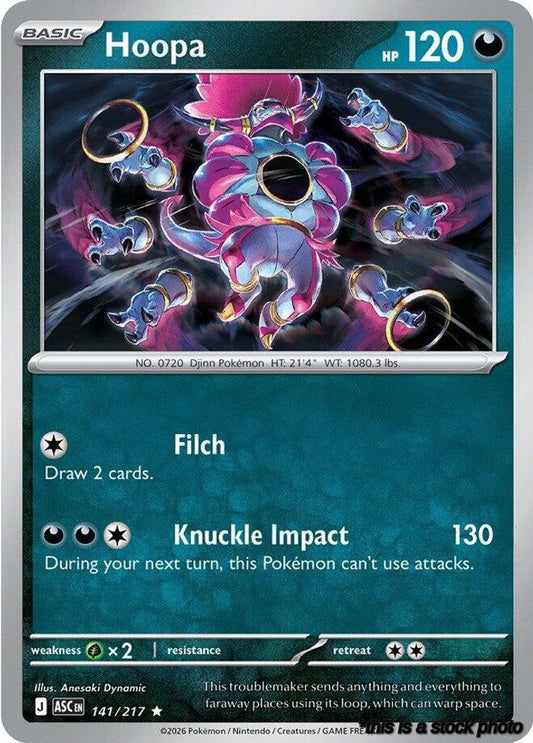 Rare Hoopa [141/217 Near Mint ]