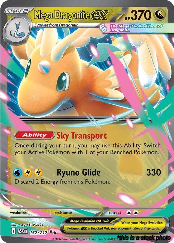 Double Rare Mega Dragonite ex - 152/217 [152/217 Near Mint ]