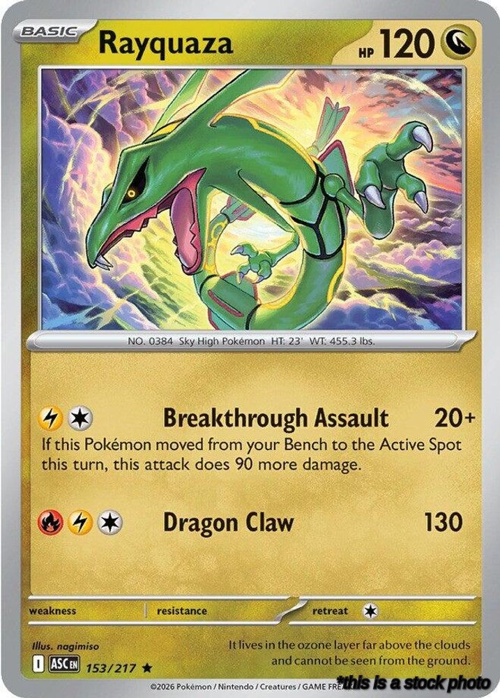 Rare Rayquaza [153/217 Near Mint ]