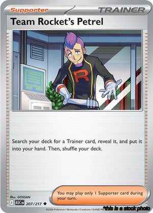 207/217 Team Rocket's Petrel Uncommon Reverse Holofoil