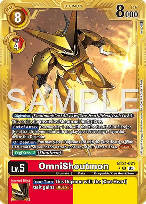 OmniShoutmon (Gold Border) [AD-01 - BT21-021 U]