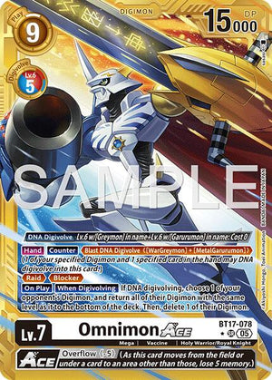 Omnimon ACE (Gold Border) [AD-01 - BT17-078 SR]