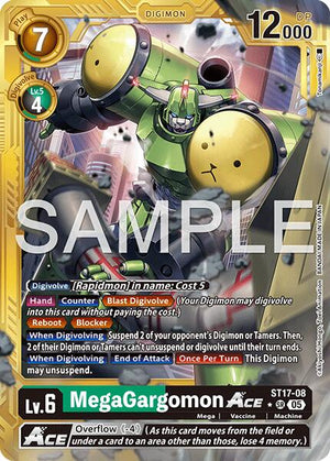 MegaGargomon ACE (Gold Border) [AD-01 - ST17-08 SR]