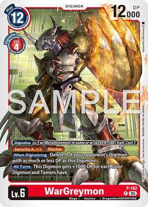 WarGreymon - P-182 (Reprint) [AD-01 - P-182 P]