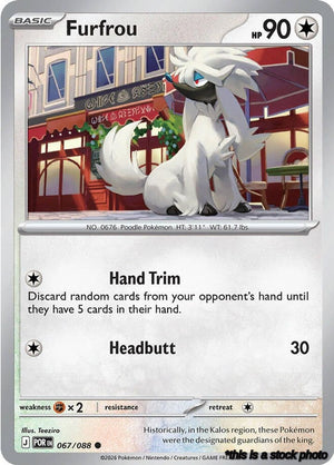 067/088 Furfrou Common Reverse Holofoil
