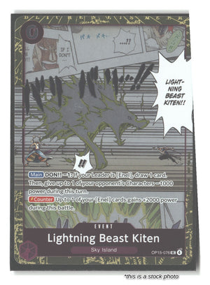 OP15-076 Lightning Beast Kiten (Dash Pack) Uncommon
