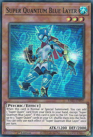 1st Edition Super Quantum Blue Layer [RA05-EN009 Near Mint] Super Rare