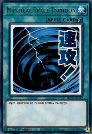 1st Edition Mystical Space Typhoon [RA05-EN112 Near Mint] Ultra Rare