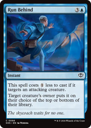 Run Behind [SOS/66] 2026 Magic: The Gathering