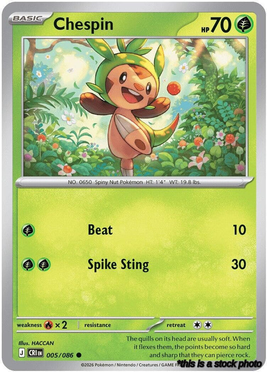 Normal Chespin - 005/086 [005/086 Near Mint ]