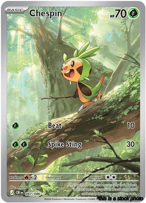Holofoil Chespin - 087/086 [087/086 Near Mint ]