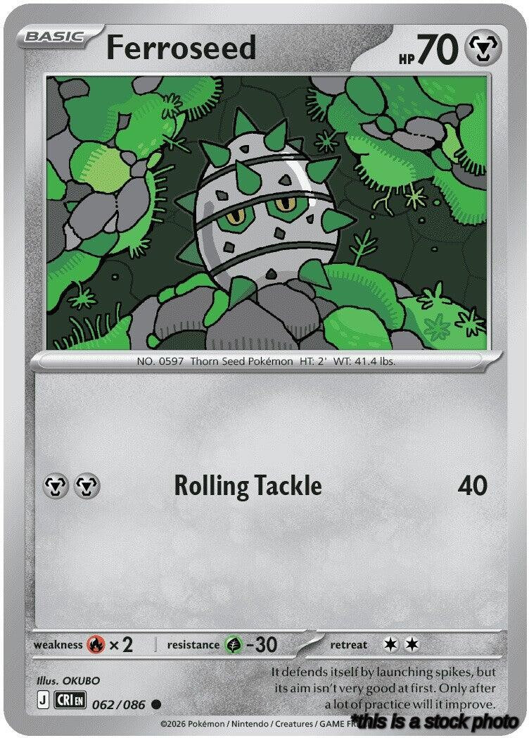 Reverse Holofoil Ferroseed [062/086 Near Mint ]