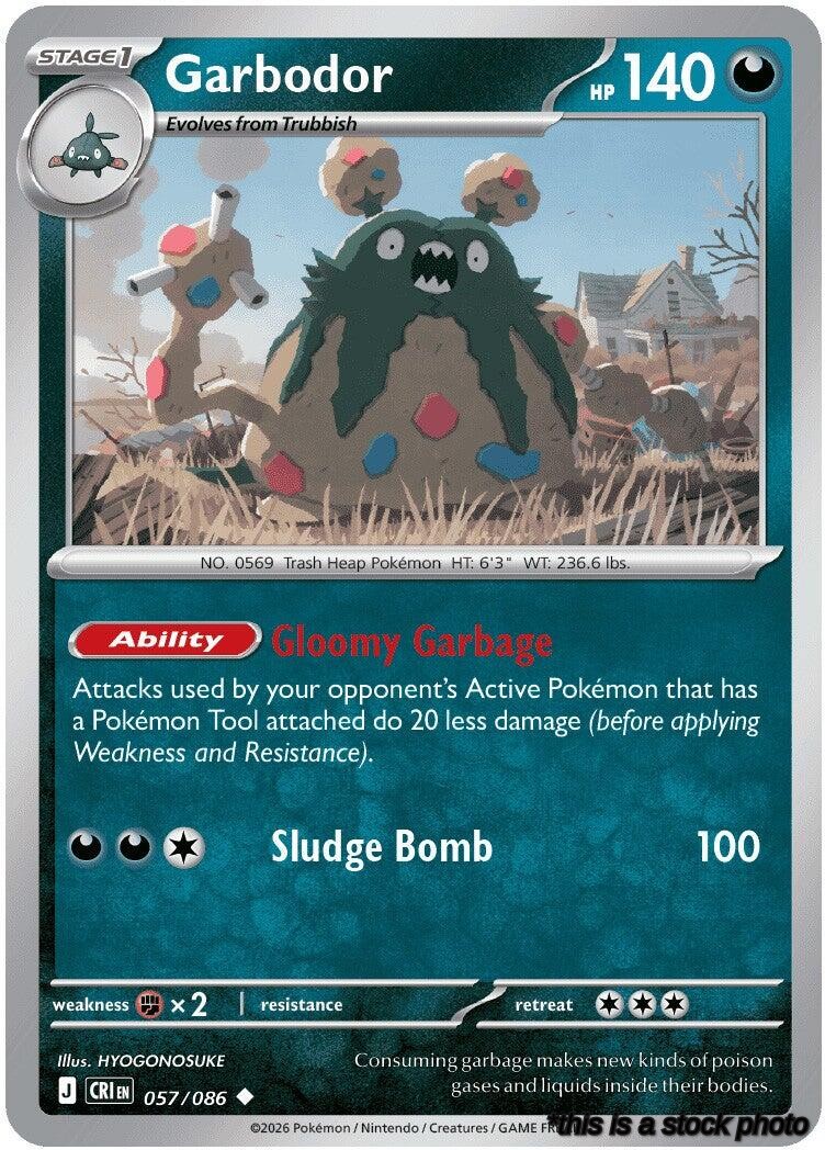 057/086 Garbodor Uncommon Reverse Holofoil