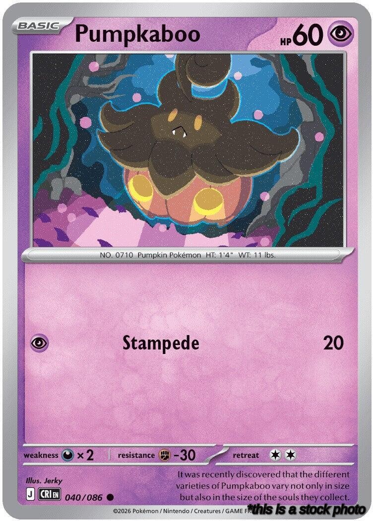 Normal Pumpkaboo [040/086 Near Mint ]
