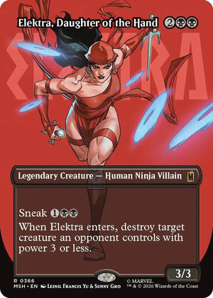 Elektra, Daughter of the Hand (Borderless) (0366) [MSH/366] 2005 Magic: The Gathering