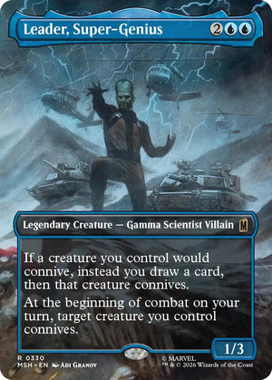 Leader, Super-Genius (Borderless) [MSH/330] 2005 Magic: The Gathering