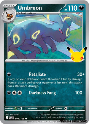 091/128 Umbreon Common Holofoil