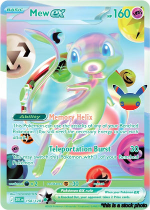 158/128 Mew ex Futuristic Rare Holofoil