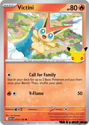 013/128 Victini Common Holofoil