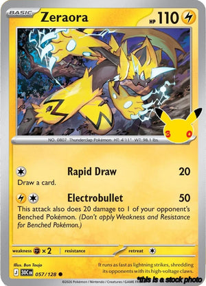 057/128 Zeraora Common Holofoil