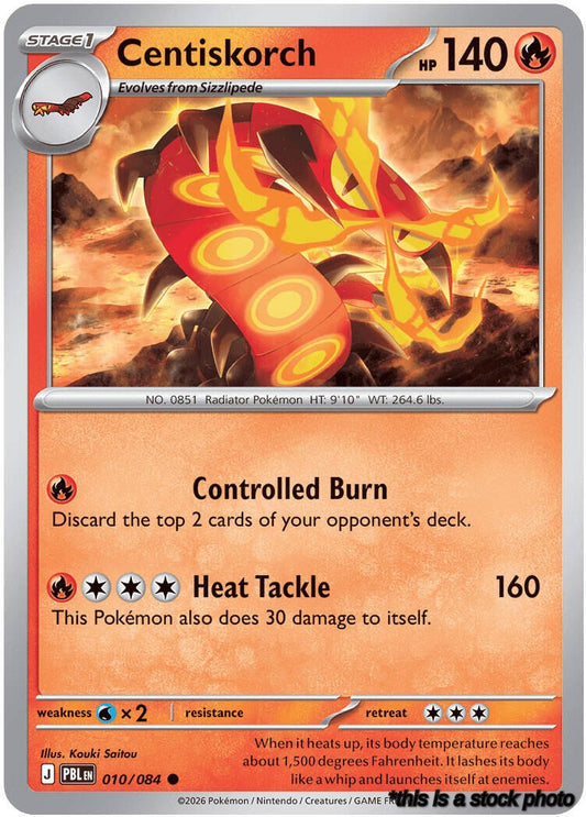 010/084 Centiskorch Common Reverse Holofoil