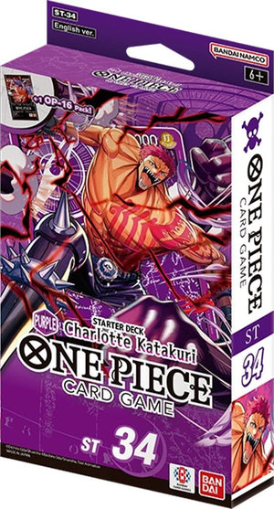 34 Starter Deck 34: PURPLE Charlotte Katakuri One Piece Card Game Starter Deck 34: PURPLE Charlotte Katakuri