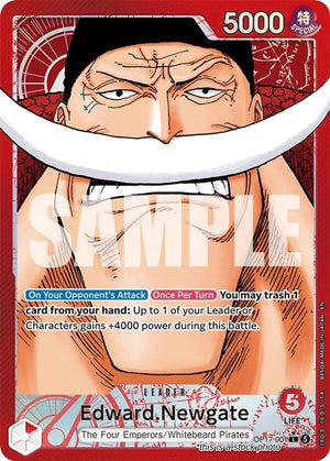 OP17-001 Edward.Newgate (001) (Alternate Art) Leader