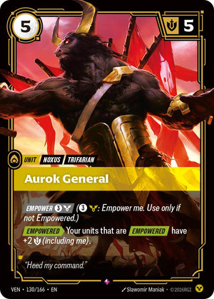 130/166-VEN Aurok General Rare