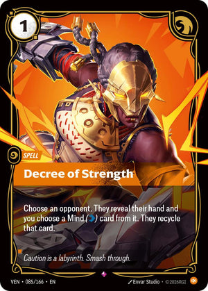 085/166-VEN Decree of Strength Rare