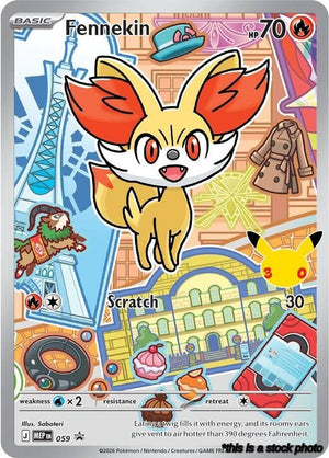 Holofoil Fennekin - 059 [059 Near Mint ]