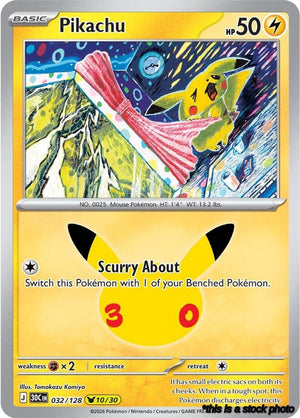 032/128 Pikachu Pikachu Rare Holofoil