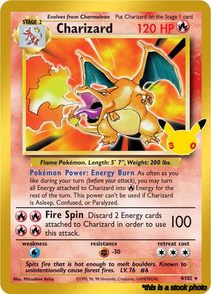 4/102 Charizard Classic Collection Holofoil