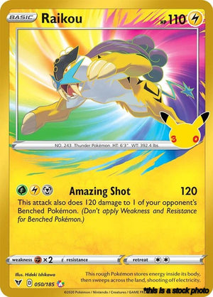 050/185 Raikou Classic Collection Holofoil