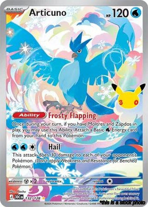 132/128 Articuno Illustration Rare Holofoil
