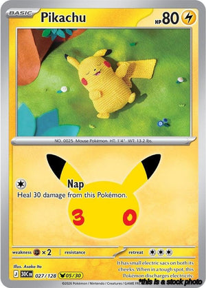 027/128 Pikachu Pikachu Rare Holofoil