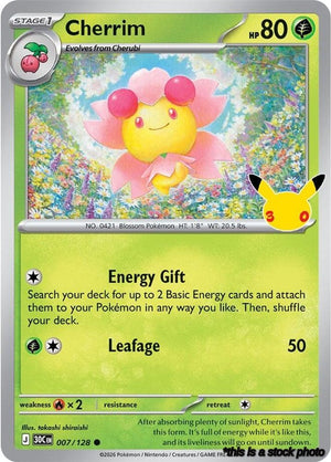 007/128 Cherrim Common Holofoil