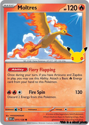 011/128 Moltres Common Holofoil