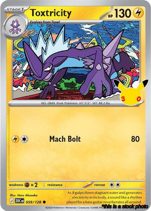 059/128 Toxtricity Common Holofoil