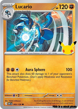 083/128 Lucario Common Holofoil